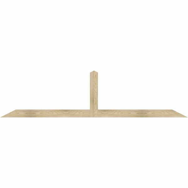 Ekena Millwork Portland Rough Sawn Timber Gable Bracket, Douglas Fir, 96"W x 24"H x 2"D x 4"F, 6/12 Pitch GBW096X24X0204POR00RDF - main